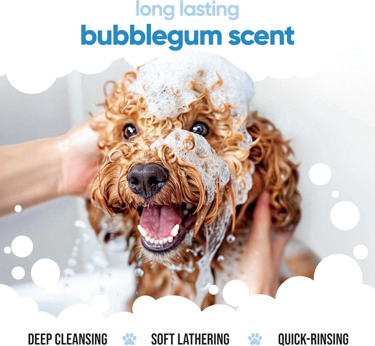 Bubblegum Dog Shampoo by Buddycare | Dry Skin & Itchy Skin Relief for Smelly Dogs | Deep Cleansing Shampoo for Dogs Puppy Sensitive Skin | Dog Shampoo & Conditioner | with Aloe & Vitamin B5 (16.90oz)