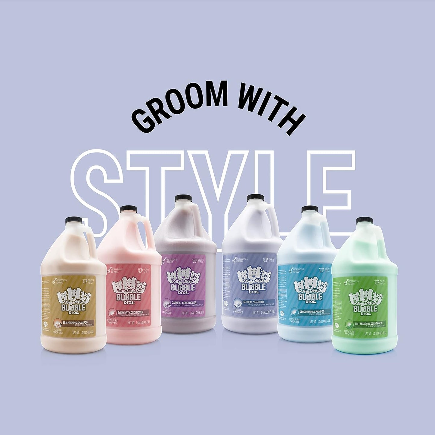 Bubble Bros. Everyday Conditioner for Dogs, Gallon - Natural, Moisturizes and Conditions The Skin and Coat of Your Pets, Loosens Mats and Tangles, Eliminates Static in The Coat