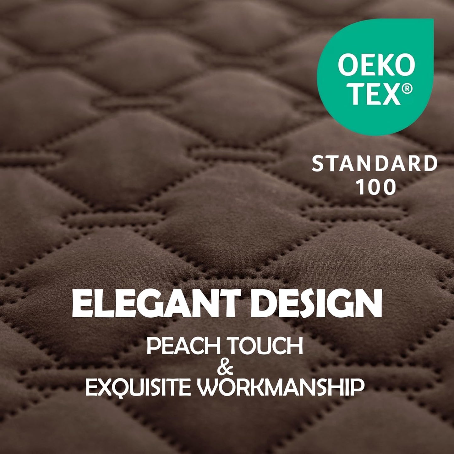 gogobunny 100% Double-Sided Waterproof Dog Bed Cover Pet Blanket Sofa Couch Furniture Protector for Puppy Large Dog Cat, Reversible (30x90 Inch (Pack of 1), Dark Chocolate/Light Chocolate)