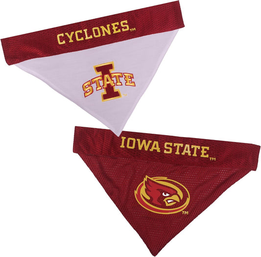 Pets First Collegiate Pet Accessories, Reversible Bandana, Iowa State Cyclones, Large/X-Large