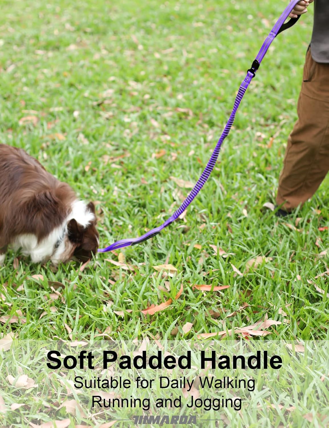 Heavy Duty Dog Leash, 4-6FT Shock Absorbing Dog Leashes with Traffic Handle and Comfortable Padded Handles, Advanced Easy Metal Clip, No Pull Reflective Leash for Medium Large Dogs That Pull (Blue)