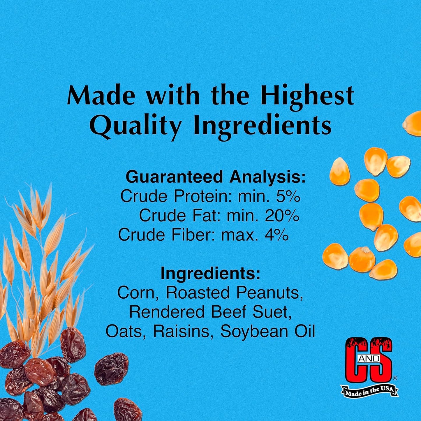 C&S Wild Bird Woodpecker Suet Nuggets Mega Box, 8 Pounds